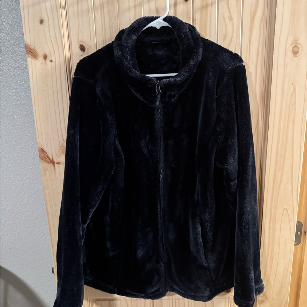 Blue Fleece Zip-Up Jacket